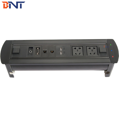 Flip Up Conference Table Outlet With VGA / 3.5 Audio Configuration