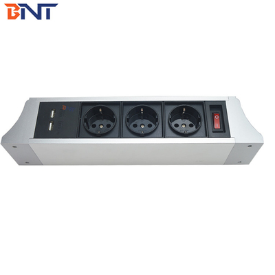Office Hanging Desktop Power Center With Double USB Charger Interfaces