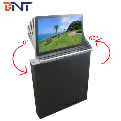 Aluminum Alloy Motorized Monitor Lift With 18.5 Inch LED Touch Screen