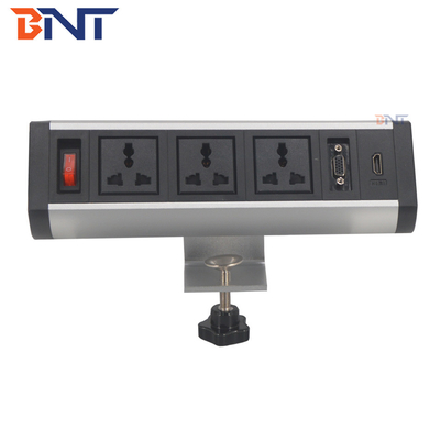Office Room Movable Desktop Power Outlet With Universal Power Plug